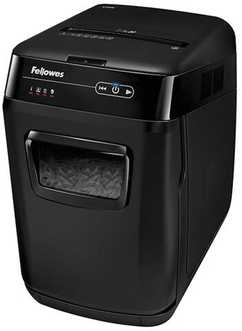 Уничтожитель (шредер) FELLOWES AUTOMAX 150C, АВТОПОДАЧА, 4 уровень секретности, фрагменты 4x38 мм, 150 листов, 32 л., FS-4680101