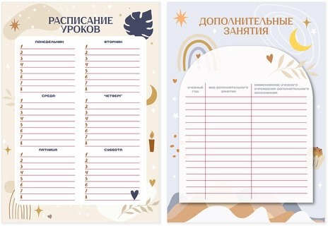 Листы-вкладыши для портфолио ШКОЛЬНИКА, 30 разделов, 32 листа, ШКОЛЬНОЕ ПОРТФОЛИО, BRAUBERG, 116369