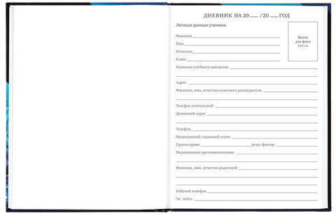 Дневник 5-11 класс 48 л., твердый, BRAUBERG, глянцевая ламинация, с подсказом, "Hi-Tech", 106394