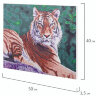 Картина стразами (алмазная мозаика) 40х50 см, ОСТРОВ СОКРОВИЩ "Тигр", на подрамнике, 662427
