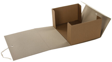 Короб архивный STAFF, А4 (240х330 мм), 150 мм, 2 завязки, переплетный картон, до 1400 листов, 111957