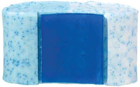 Блок туалетный подвесной твердый 40 г DOMESTOS (Доместос) "Атлантик", сменный блок