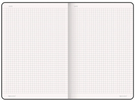 Блокнот БОЛЬШОЙ ФОРМАТ (180х250 мм) В5, BRAUBERG ULTRA, балакрон, 80 г/м2, 96 л., клетка, черный, 113060