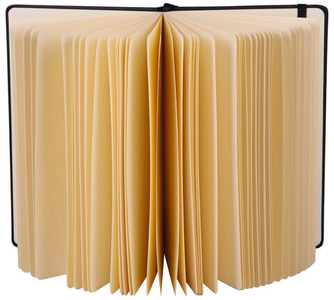 Скетчбук, слоновая кость 140 г/м2 130х210 мм, 80 л., КОЖЗАМ, резинка, BRAUBERG ART CLASSIC, черный, 113194