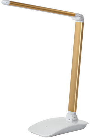 Настольная лампа-светильник SONNEN PH-3607, на подставке, LED, 9 Вт, металлический корпус, золотистый, 236685