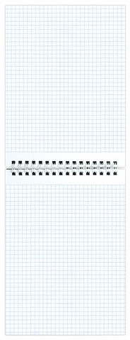 Блокнот А5 146х205 мм, 80 л., гребень, картон, жесткая подложка, клетка, ОФИСМАГ, синий, 129867