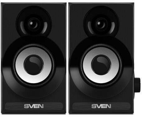 Колонки компьютерные SVEN SPS-517, 2.0, 6 Вт, питание USB, черные, SV-016180