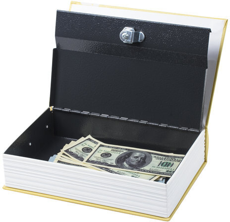 Сейф-книга "12 стульев", 60х170х240 мм, ключевой замок, BRAUBERG, 291058