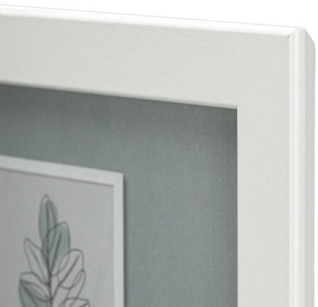 Рамка 30х40 см небьющаяся, аналог IKEA, багет 21 мм, МДФ, BRAUBERG "Idea", белая, 391372