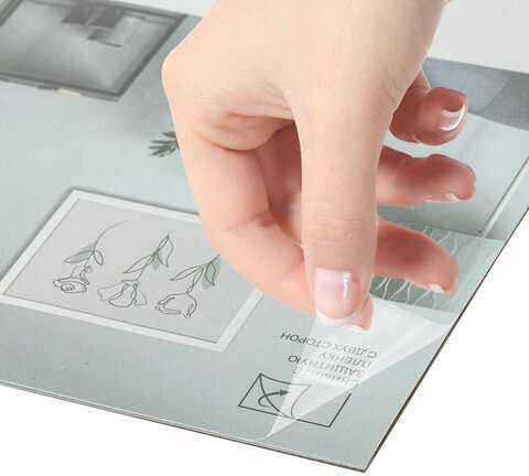 Рамка 30х40 см небьющаяся, аналог IKEA, багет 21 мм, МДФ, BRAUBERG "Idea", белая, 391372