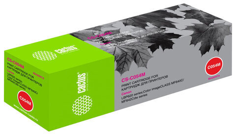 Картридж лазерный CACTUS (CS-C054M) для Canon LBP 621/623, MF 641/643/645, пурпурный, ресурс 1200 страниц