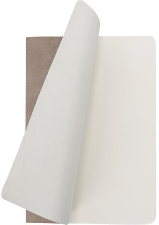 Тетрадь 48 л. в клетку обложка кожзам под замшу, сшивка, A5 (147х210мм), СЕРЫЙ, BRAUBERG CAPRISE, 403859