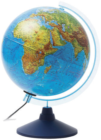 Глобус физический/политический GLOBEN "Классик Евро", диаметр 250 мм, рельефный, с подсветкой, Ке022500195