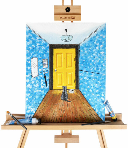 Краски масляные ВОДОРАЗБАВИМЫЕ художественные, 6 цветов по 37 мл в тубах, BRAUBERG ART PREMIERE, 192292