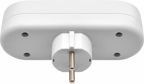 Сетевой тройник DEFENDER TG-01, 3 розетки, c заземлением, белый, 99109