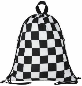 Мешок для обуви BRAUBERG большой удобный с ручкой, 51х41 см, "Black and white", 271595