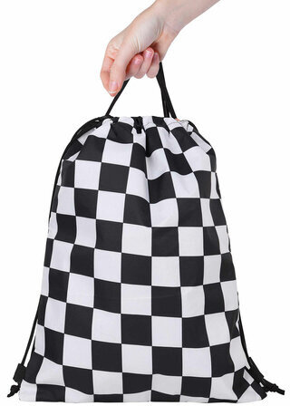 Мешок для обуви BRAUBERG большой удобный с ручкой, 51х41 см, "Black and white", 271595