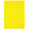 Папка-уголок А4 желтая 0,10 мм, BRAUBERG EXTRA, 271700