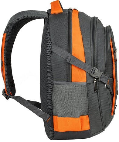 Рюкзак BRAUBERG "SpeedWay 2", 25 л, размер 46х32х19 см, ткань, серо-оранжевый, 224448