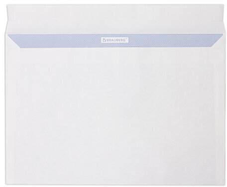 Конверты С4 (229х324 мм), отрывная лента, внутренняя запечатка, 90 г/м2, КОМПЛЕКТ 50 шт., BRAUBERG, 112179, С4НКРс-50(BRAUB