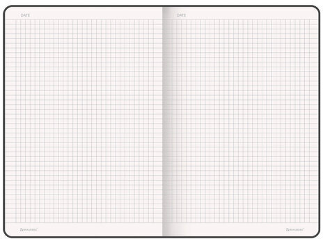 Блокнот БОЛЬШОЙ ФОРМАТ (180х250 мм) В5, BRAUBERG ULTRA, балакрон, 80 г/м2, 96 л., клетка, темно-синий, 113061