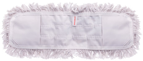 Насадка МОП плоская для швабры/держателя 40 см, карманы (ТИП К), хлопок (ворс 4,5 см), LAIMA, 603115