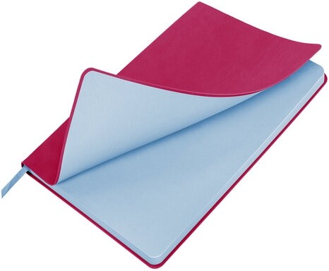 Блокнот-скетчбук А5 (148x218 мм), BRAUBERG "Metropolis Mix", под кожу, 80 л., без линовки, фуксия, 113321