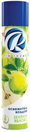 Освежитель воздуха аэрозольный 300 мл, RIO ROYAL (Рио Роял), "Зелёное яблоко", 00000139