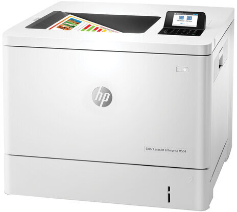 Принтер лазерный ЦВЕТНОЙ HP Color LJ Enterprise M554dn, А4, 33 стр./мин, 80000 стр./мес., ДУПЛЕКС, сетевая карта, 7ZU81A