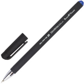 Ручка шариковая BRUNO VISCONTI &quot;SlimWrite&quot;, &quot;Black&quot;, СИНЯЯ, корпус черный, узел 0,5 мм, линия письма 0,3 мм, 20-0009