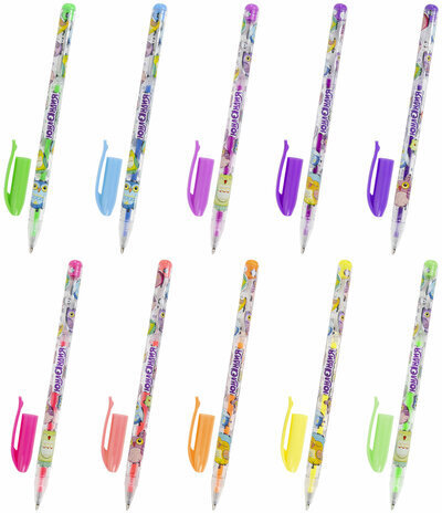 Ручки гелевые НАБОР 48 ЦВЕТОВ, ЮНЛАНДИЯ, корпус с печатью, узел 1 мм, линия письма 0,5 мм, 143820