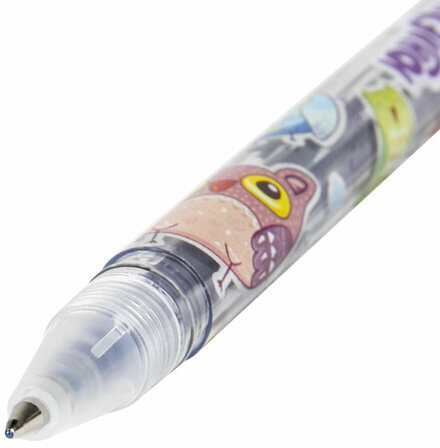 Ручки гелевые НАБОР 48 ЦВЕТОВ, ЮНЛАНДИЯ, корпус с печатью, узел 1 мм, линия письма 0,5 мм, 143820