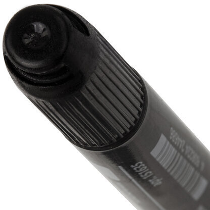 Маркер перманентный (нестираемый) двусторонний BRAUBERG "Double", ЧЕРНЫЙ, наконечники 0,8/3 мм, 151635