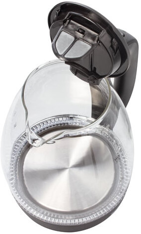 Чайник SONNEN KT-1786, 1,7 л, 2200 Вт, закрытый нагревательный элемент, стекло, 453422