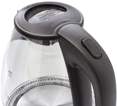 Чайник SONNEN KT-1786, 1,7 л, 2200 Вт, закрытый нагревательный элемент, стекло, 453422