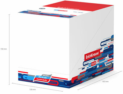 Ручка гелевая ERICH KRAUSE InColor "Rough Native", СИНЯЯ, игольчатый узел 0,5 мм, линия письма 0,4 мм, 48785