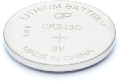 Батарейка GP Lithium, CR2430, литиевая, 1 шт., в блистере, CR2430-8C1
