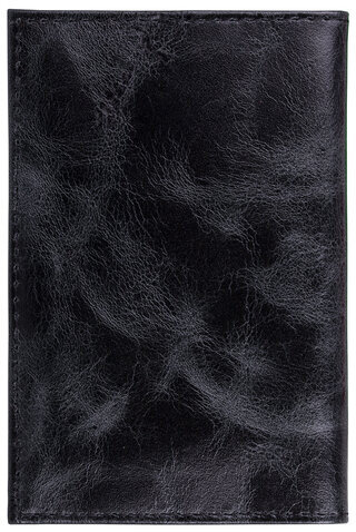 Обложка для паспорта натуральная кожа пулап, "Passport", кожаные карманы, черная, BRAUBERG, 238198