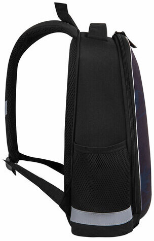 Ранец ПИФАГОР EVA BASIC, 1 отделение, эргономичная спинка, "Big wheels", 39х30х16 см, 271378