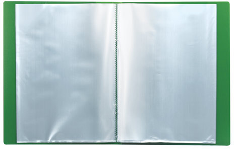 Папка 20 вкладышей BRAUBERG "Contract", зеленая, вкладыши-антиблик, 0,7 мм, бизнес-класс, 221774