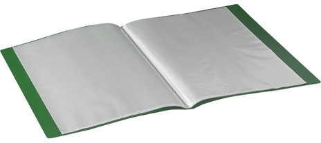 Папка 20 вкладышей BRAUBERG "Contract", зеленая, вкладыши-антиблик, 0,7 мм, бизнес-класс, 221774