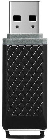 Флеш-диск 64GB SMARTBUY Quartz USB 2.0, черный, SB64GBQZ-K