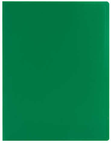 Папка 100 вкладышей STAFF, зеленая, 0,7 мм, 225715