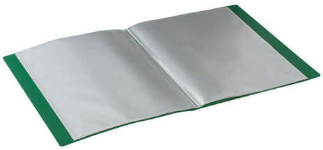 Папка 100 вкладышей STAFF, зеленая, 0,7 мм, 225715