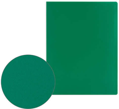 Папка 100 вкладышей STAFF, зеленая, 0,7 мм, 225715