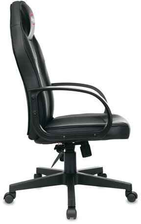 Кресло компьютерное BRABIX "Game GM-017", экокожа/ткань, черное, 532641, GM-017_532641