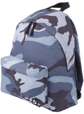 Рюкзак BRAUBERG, универсальный, сити-формат, Серый камуфляж, 20 литров, 41х32х14 см, 228857