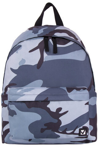 Рюкзак BRAUBERG, универсальный, сити-формат, Серый камуфляж, 20 литров, 41х32х14 см, 228857