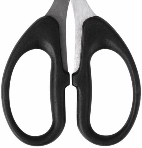 Ножницы BRAUBERG "Classic", 185 мм, чёрные, классической формы, 2-х сторонняя заточка, 230934