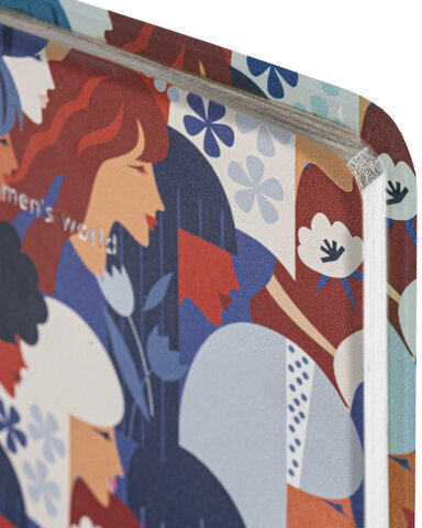 Блокнот А5 (143x210 мм), BRAUBERG VISTA "Beauties", под кожу, твердый, срез фольга, 80 л., 112065